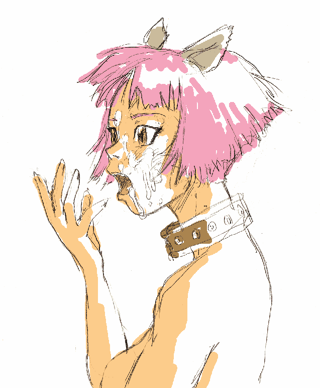 light anime girl pink hair Vivian paper mario