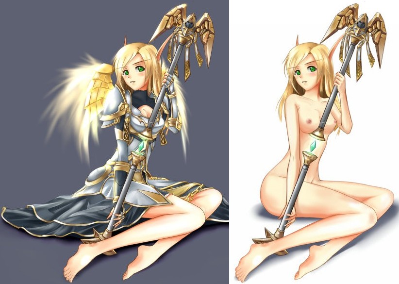 elf blonde d&d Sword art online strea hentai