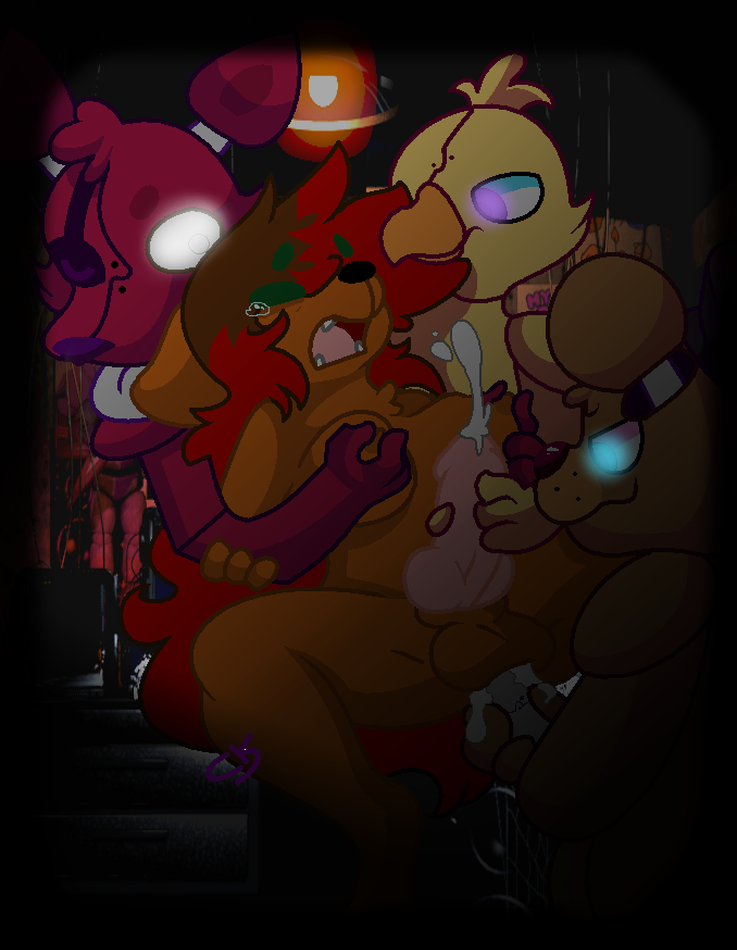 and freddy's foxy chica five at nights In another world with my cell phone